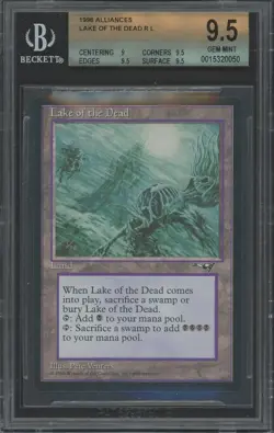 LAKE OF THE DEAD Alliances Rare Reserved List BGS 9.5 MTG [Nostalgium] - Image 1