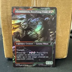 Abomination Terrifying Titan (Borderless) 333 MTG Marvel Super Heroes Foil - Image 1