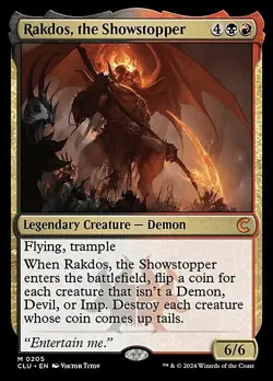 Magic The Gathering MTG RAKDOS, THE SHOWSTOPPER Ravnica: Clue Edition NM - Image 1