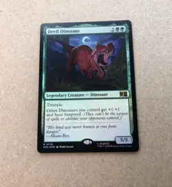 Mtg! Devil Dinosaur Commander: Marvel Super Heroes Foil - Image 1