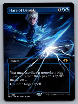 Flare of Denial Borderless - Modern Horizons 3 - MTG - Image 1
