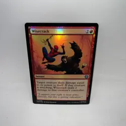 Wisecrack 98 Uncommon Marvel's Spider-Man Magic: The Gathering Foil LP - Image 1