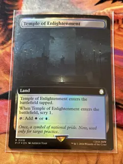 Temple of Enlightenment - Foil - Extended Art Fallout MTG Magic The Gathering - Image 1