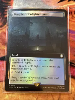 Temple of Enlightenment - Foil - Extended Art Fallout MTG Magic The Gathering - Image 2
