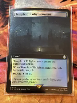Temple of Enlightenment - Foil - Extended Art Fallout MTG Magic The Gathering - Image 4