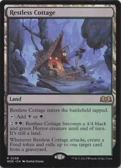 Restless Cottage Wilds of Eldraine Rare Regular #258 NM MTG - Image 1