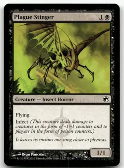 Plague Stinger #75 (NM) Scars of Mirrodin SOM Magic MTG - Image 1