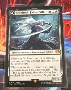 MTG Magic the Gathering Final Fantasy Sephiroth, Fabled SOLDIER Foil #0115 NM - Image 1