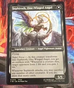 MTG Magic the Gathering Final Fantasy Sephiroth, Fabled SOLDIER Foil #0115 NM - Image 2
