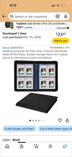 Pokemon TCG Graded 5-Card Lot and graded card binder with 40 slots - Image 2