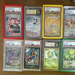 Pokemon Graded 8 card lot PSA 9 Starmie V Rockets Nidoking 10 and more value! - Image 1