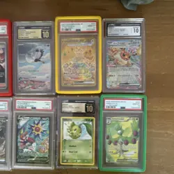 Pokemon Graded 8 card lot PSA 9 Starmie V Rockets Nidoking 10 and more value! - Image 2