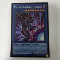 Yu-Gi-Oh! Magician of Dark Chaos - Black Chaos Secret Rare CORI-EN027 1st Ed - Image 1