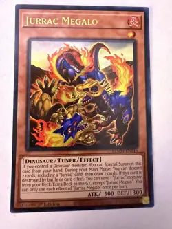 Yugioh - Jurrac Megalo - New - 1st - BLMM-EN016 - NM - Image 1