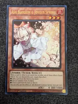 Yugioh Ash Blossom & Joyous Spring RA01-EN008 Ultra Rare 1st Edition NM - Image 1