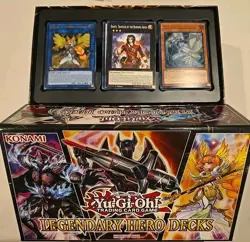 Yugioh Legendary Hero Decks Box Set - Nordic, Destiny HERO, Phantom Knights - Image 1
