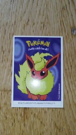 Carte Pokemon Nintendo Dunkin Boomer 136 Pyroli Flareon Flamara card - Image 1