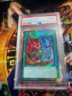 PSA 10 Yu-Gi-Oh RA03-EN051 Polymerization 1st Edition Platinum Secret Rare - Image 2