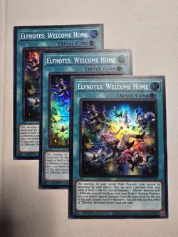 3x Elfnotes: Welcome Home 1st Edition Super Rare BPRO-EN056 Yu-Gi-Oh! - Image 1