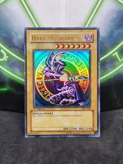 Yugioh Dark Magician SDY-006 Ultra Rare 1st Edition LP Asian English - Image 1