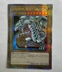 Yu-Gi-Oh! Blue-Eyes White Dragon Quarter Century Secret Rare LC01-EN004 Foil NM - Image 1