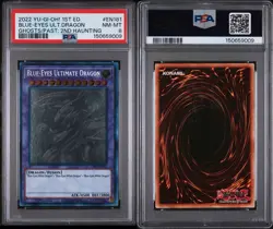 Konami Yu-Gi-Oh! Blue-Eyes Ultimate Dragon Ghost Rare 1st Ed GFP2-EN181 PSA 8 - Image 3