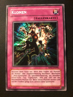 Yu-Gi-Oh! Klonen, RP01-DE094, Secret Rare, 2. Auflage, Deutsch, EX/Back Good - Image 1