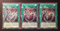 Yu-Gi-Oh! 3x Cyberfinsternis Einschlag!, TAEV-DE054, SCR, 1. Auflage, NM-/GD/PL - Image 1