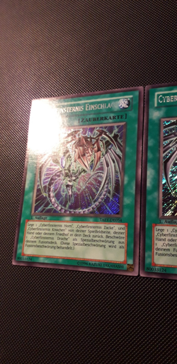 Yu-Gi-Oh! 3x Cyberfinsternis Einschlag!, TAEV-DE054, SCR, 1. Auflage, NM-/GD/PL - Image 2
