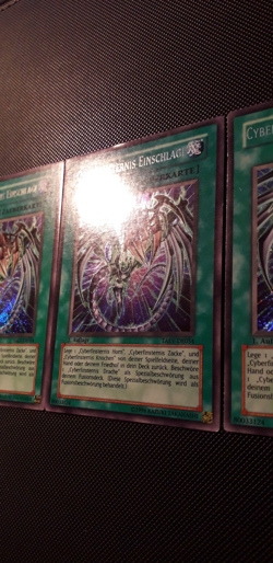 Yu-Gi-Oh! 3x Cyberfinsternis Einschlag!, TAEV-DE054, SCR, 1. Auflage, NM-/GD/PL - Image 3