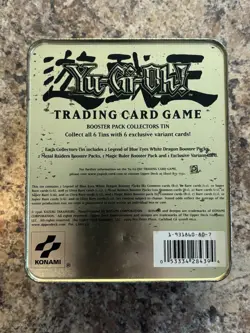 Yu-Gi-Oh! Vintage Empty Red Eyes Black Dragon Joey Metal Tin 2002 Original - Image 3