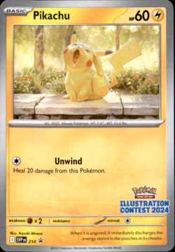 Pikachu - 214 (Illustration Contest 2024) - SV: Scarlet & Violet Promo Cards - Image 1