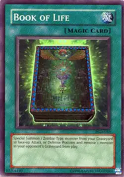 Yugioh! LP Book of Life - PGD-033 - Super Rare - 1st Edition Lightly Played, Eng - Image 1