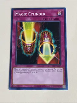 Yugioh - Magic Cylinder - NM - Plus Free Holographic Card - A - Image 1