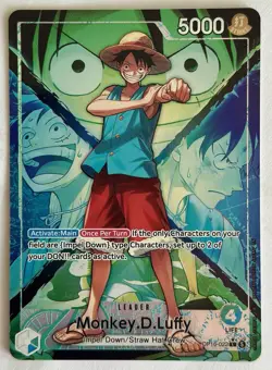 One Piece OP16-022 Monkey D Luffy Alt Art Leader OP16 THE TIME OF BATTLE English - Image 1