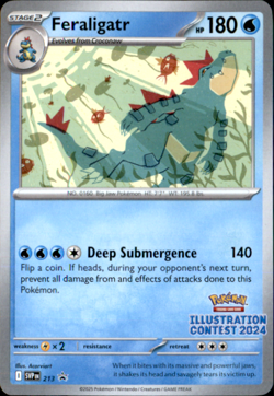 Feraligatr - 213 (Illustration Contest 2024) - SV: Scarlet & Violet Promo Cards - Image 1