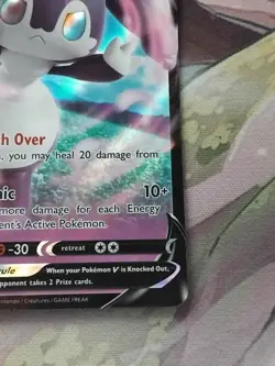 Indeedee V Holo Shiny Pokemon Card Sword Shield Base Set 091/202 NEAR MINT - Image 5