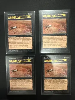 Magic The Gathering Desolation Visions Regular Playset X4 Cards LP Mtg - Image 1