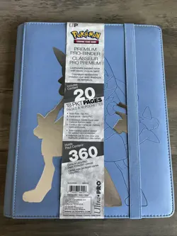 Pokemon Premium Ultra-Pro Binder Blue LUCARIO Elite Binder Holds Up To 360 Cards - Image 1