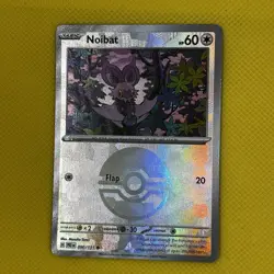 Noibat 090/131 Common Reverse Holo Prismatic Evolutions Pokemon Card NM - Image 1