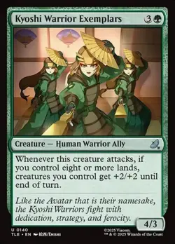 Kyoshi Warrior Exemplars - Foil TLE NM MTG - Image 1