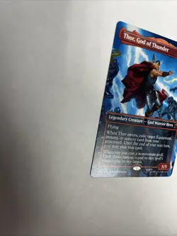 Thor God Of Thunder Borderless Superhero Nonfoil Card #0338 MTG LP - Image 5