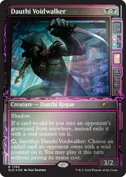Dauthi Voidwalker (Rainbow Foil) R 1760 Foil NM Secret Lair Drop Series MTG M-04 - Image 1