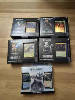 Magic: The Gathering | Final Fantasy Commander Deck Bundle SEALED w/Starter Kit - Image 1