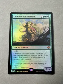MTG English Craterhoof Behemoth NM Foil Tarkir: Dragonstorm - Image 1