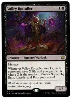 Valley Rotcaller #0119 (BLB) Bloomburrow Rare MTG - Image 1