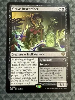 MTG Grave Researcher #0085 Rare Secrets of Strixhaven (SOS) - Image 2
