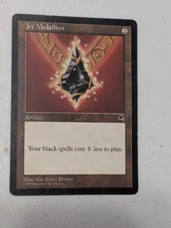 Jet Medallion Tempest Magic the Gathering MTG Card Artifact - Image 1