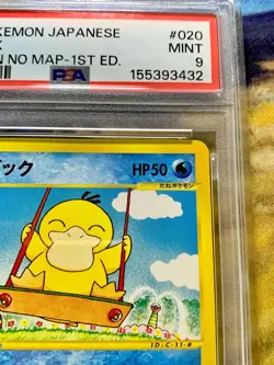 PSA 9 Pokemon Psyduck The Town on No Map 1st Edition Japanese #3347 - Image 3