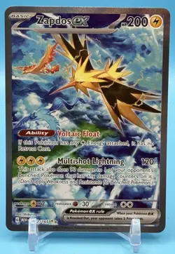 Pokemon Zapdos EX SIR #202/165 Pokemon Scarlet & Violet 151 - Image 1